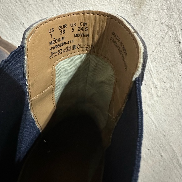 Hush Puppies Navy Blue Suede Women’s Ankle Boots, Size 7 (24.5cm) - Picture 4 of 8